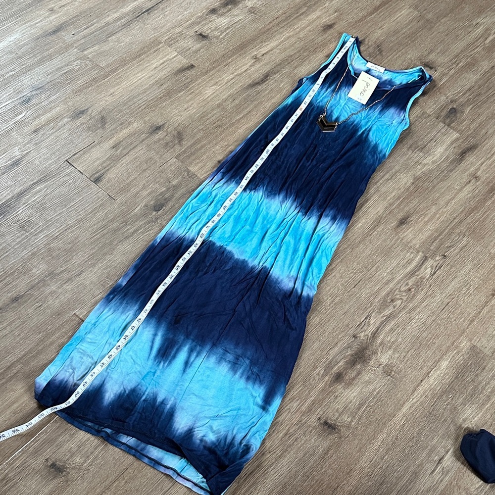 Blue Tie Dye Women's Dress